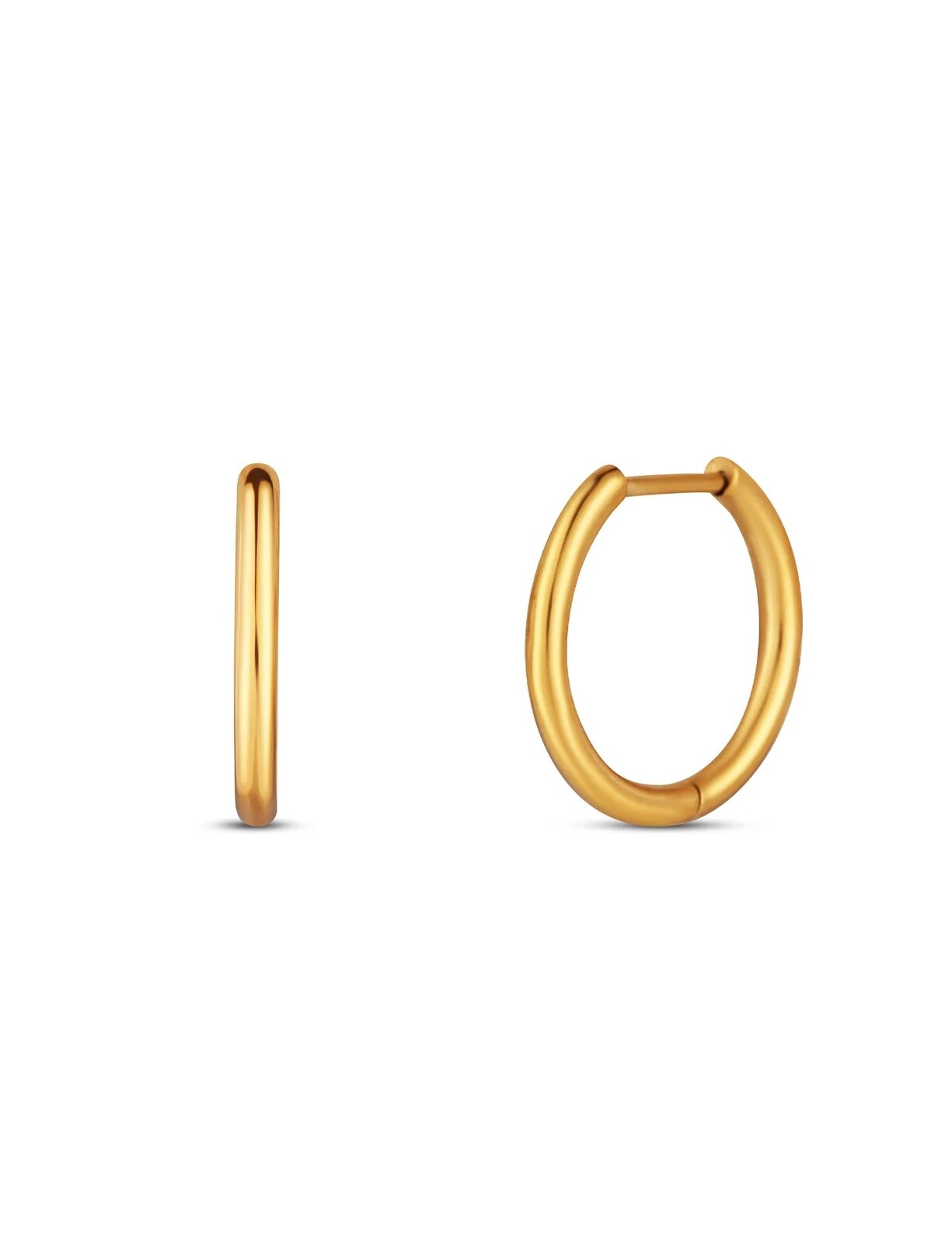 Vuch Pozlátené minimalistické kruhové náušnice Orix Gold