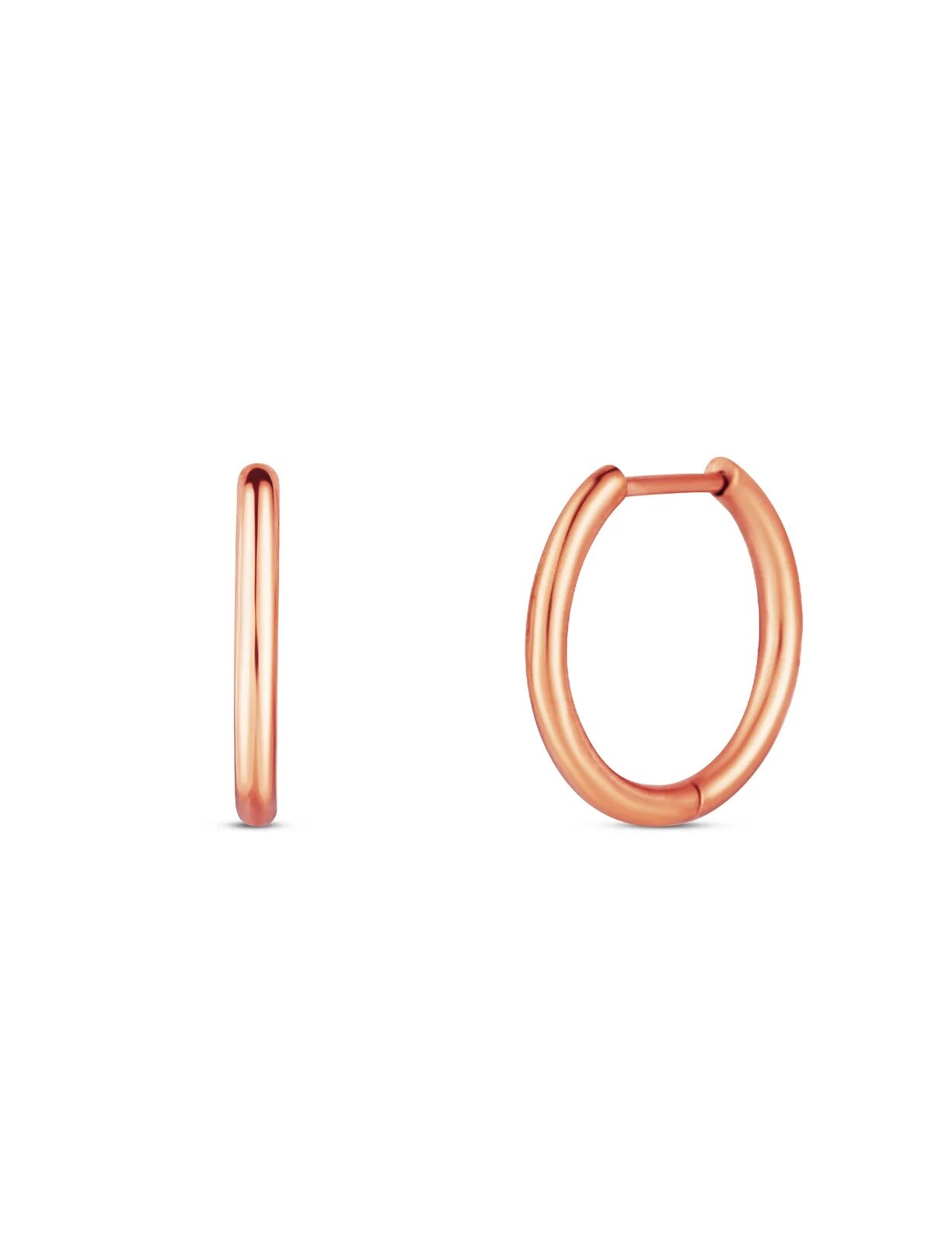 Vuch Pozlátené kruhové náušnice Orix Rose Gold