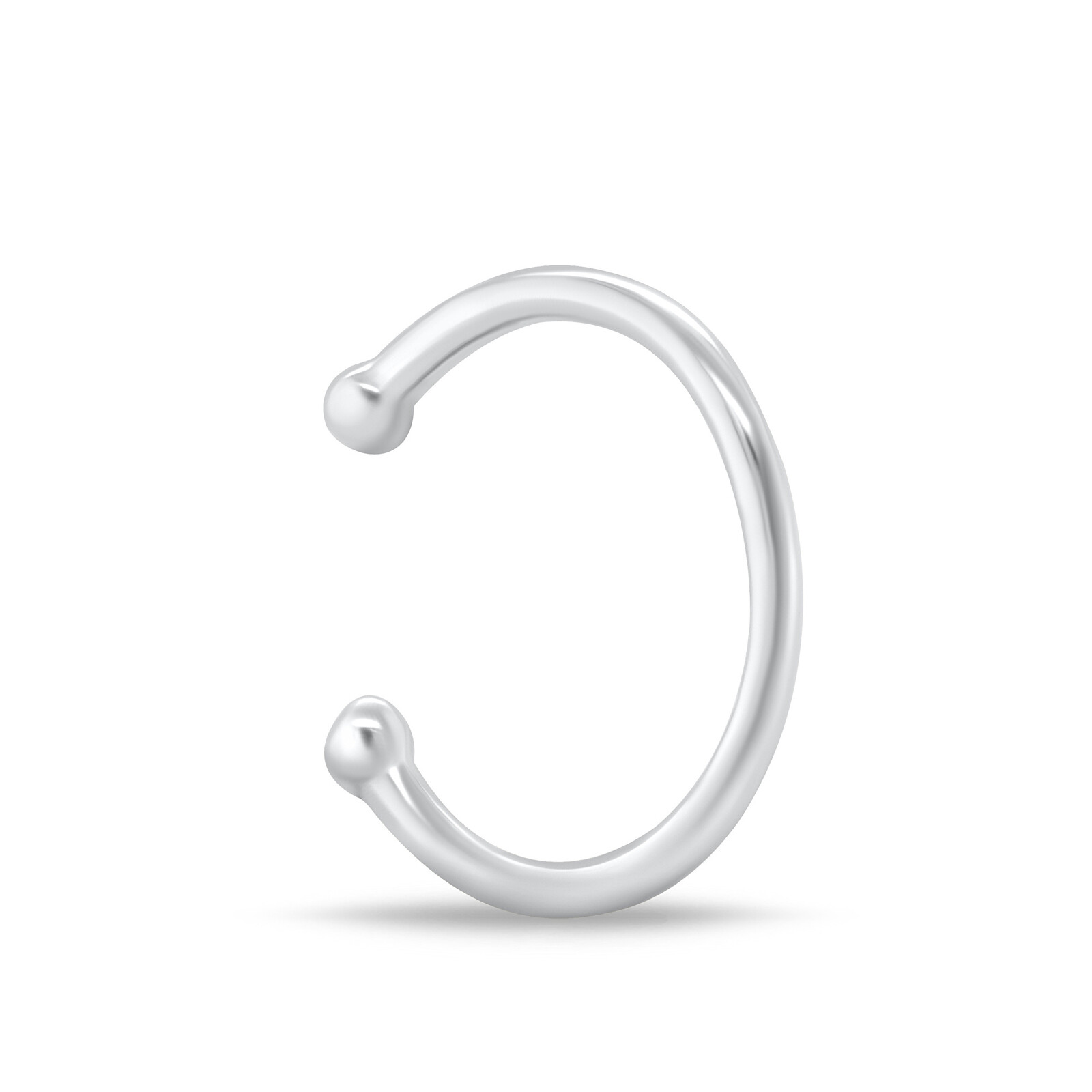 Brilio Silver Minimalistická single záušnice EA1290W