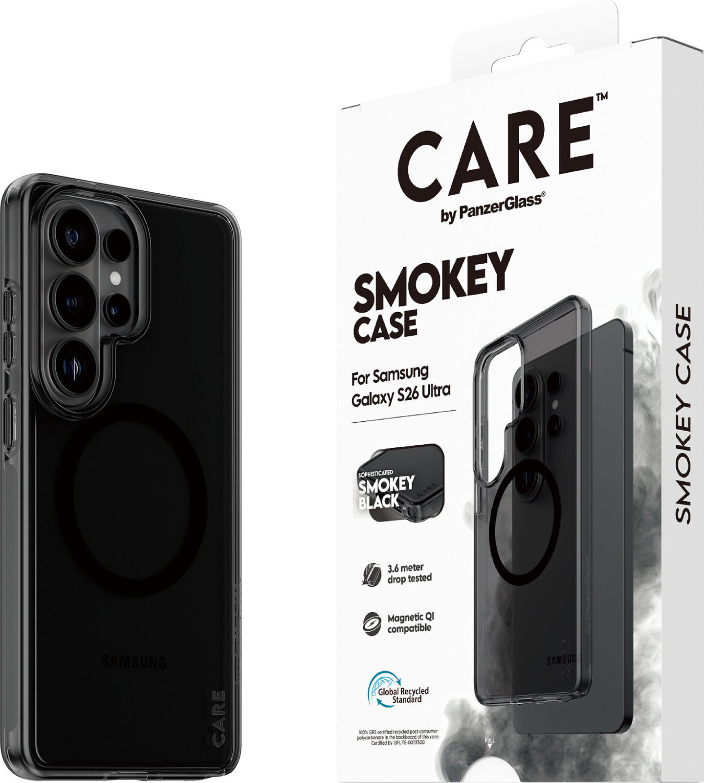 PanzerGlass CARE kryt Samsung Galaxy S26 Ultra Smokey dymový/čierny Qi