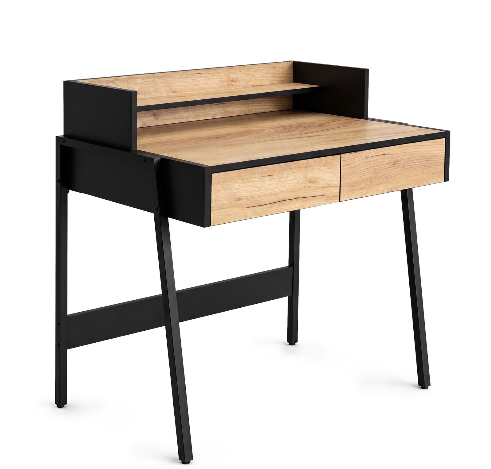 Písací stôl Flux 78 cm dub Craft/čierny