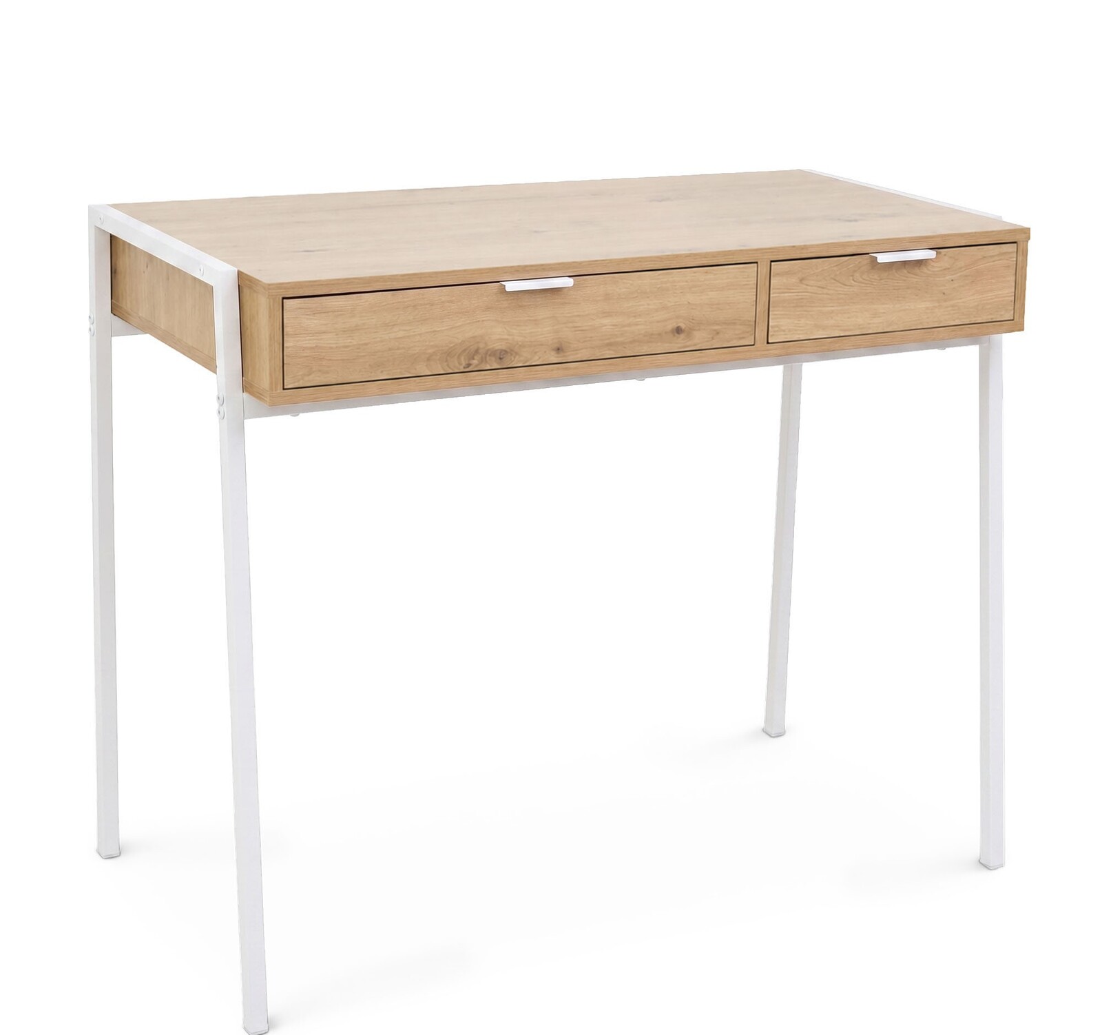 Písací stôl Zentia 100 cm biely/dub - výber z 7 prevedení