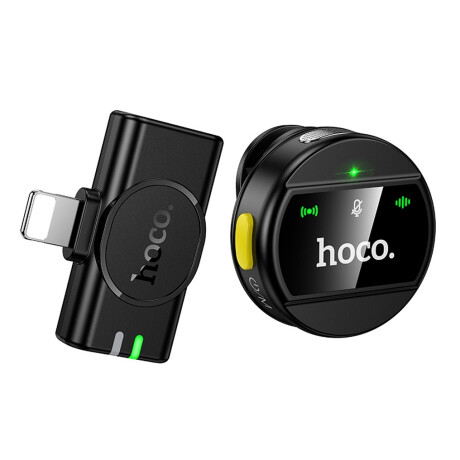 Hoco L21 bezdrôtový lavalier mikrofón Lightning, čierny
