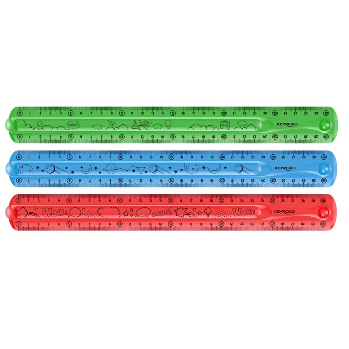 KEYROAD Pravítko Flexi, 30cm, viac druhov