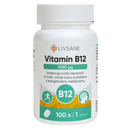 LIVSANE Vitamín B12 1000 µg 100 ks