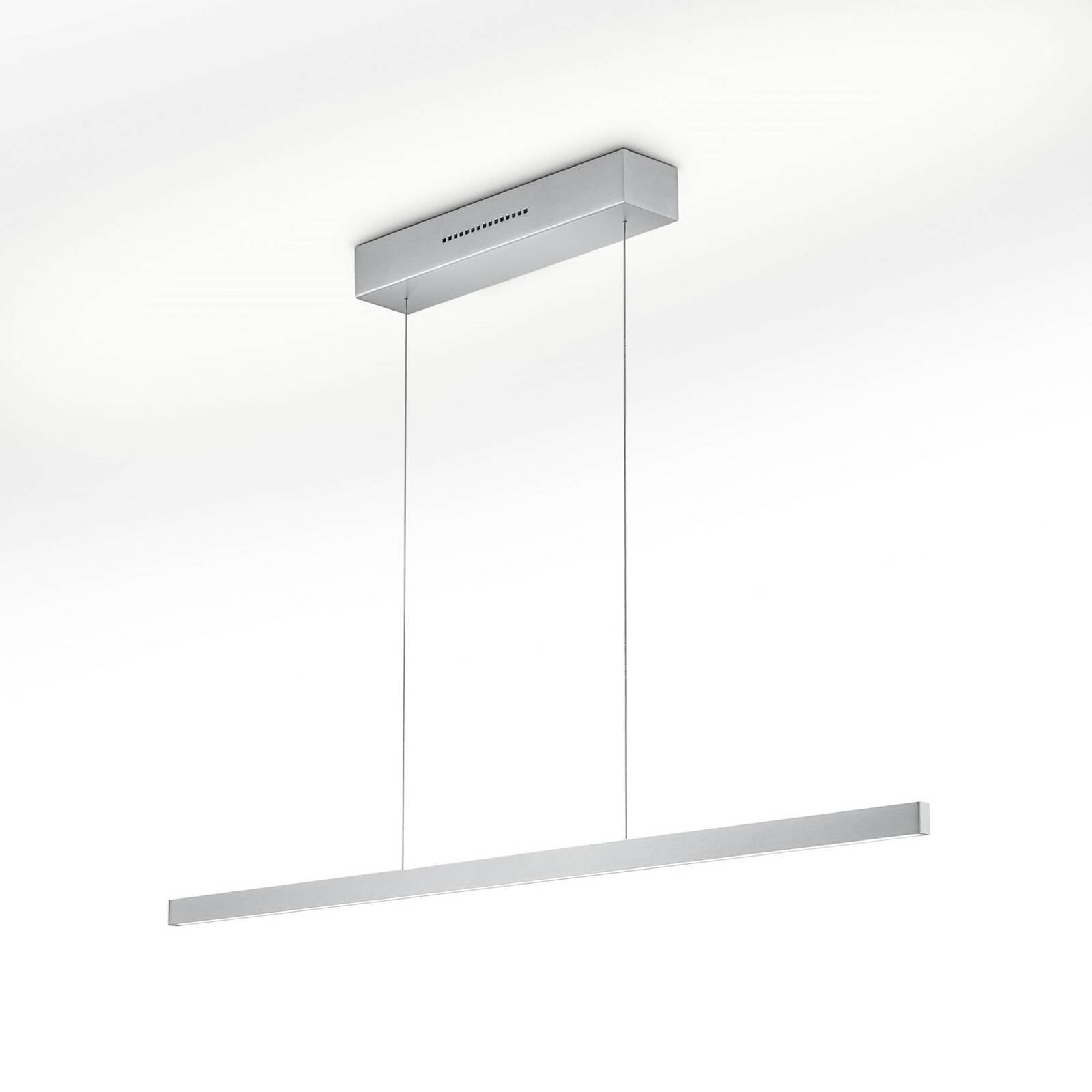 LED závesné svietidlo LINDA-92, niklová, dĺžka 92 cm, ovládanie gestami