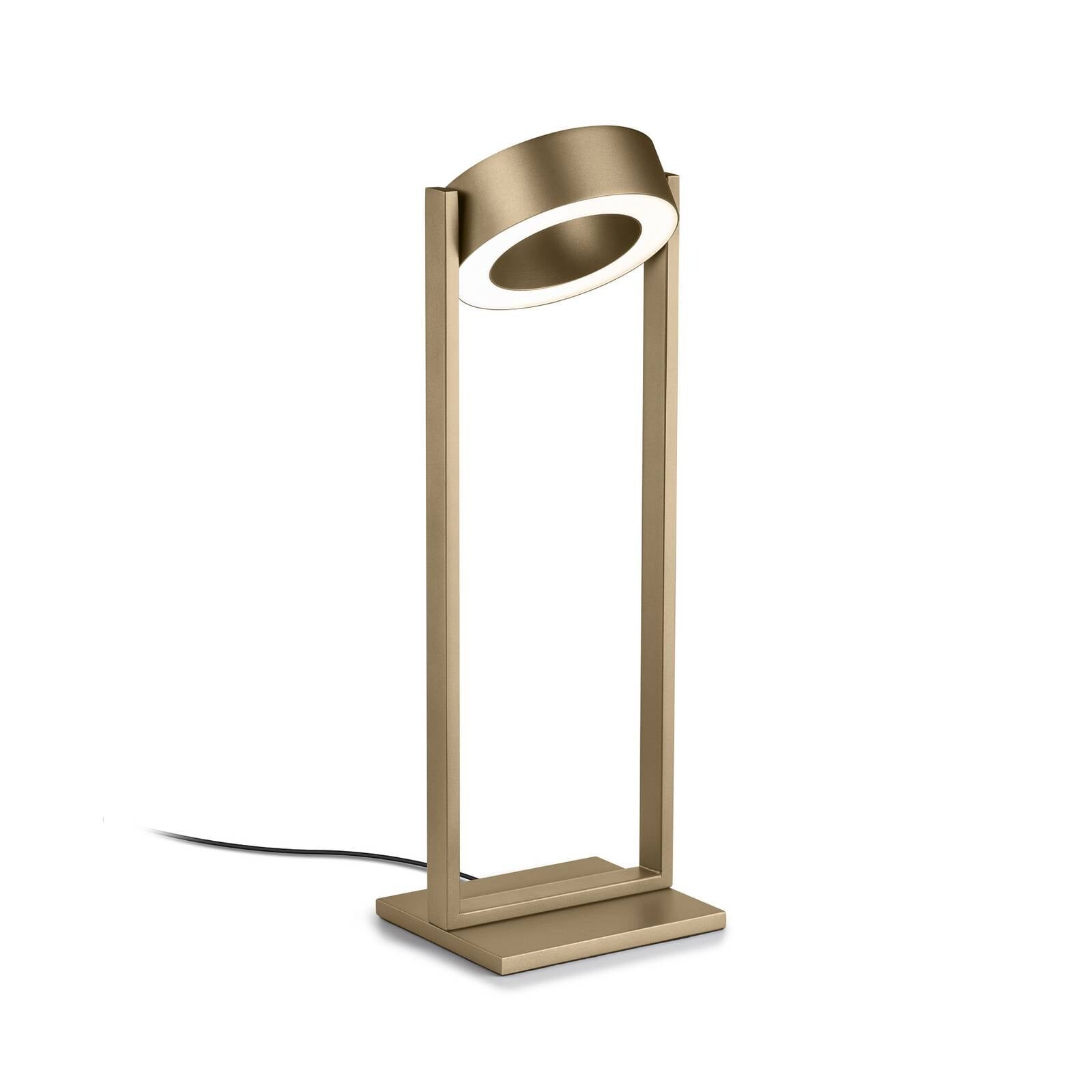 Stolová LED lampa Wega v bronzovom vyhotovení, výška 45 cm, ovládanie gestami