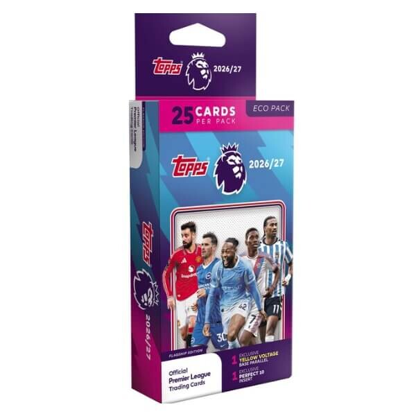 Topps 2026–2027 Topps Flagship Premier League Eco Pack – futbalové karty