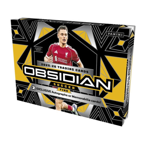 Panini 2025-2026 Panini Obsidian Soccer Hobby Box International - futbalové karty