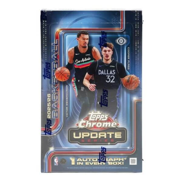 Topps 2025-2026 NBA karty Topps Chrome Update Basketball Hobby Box