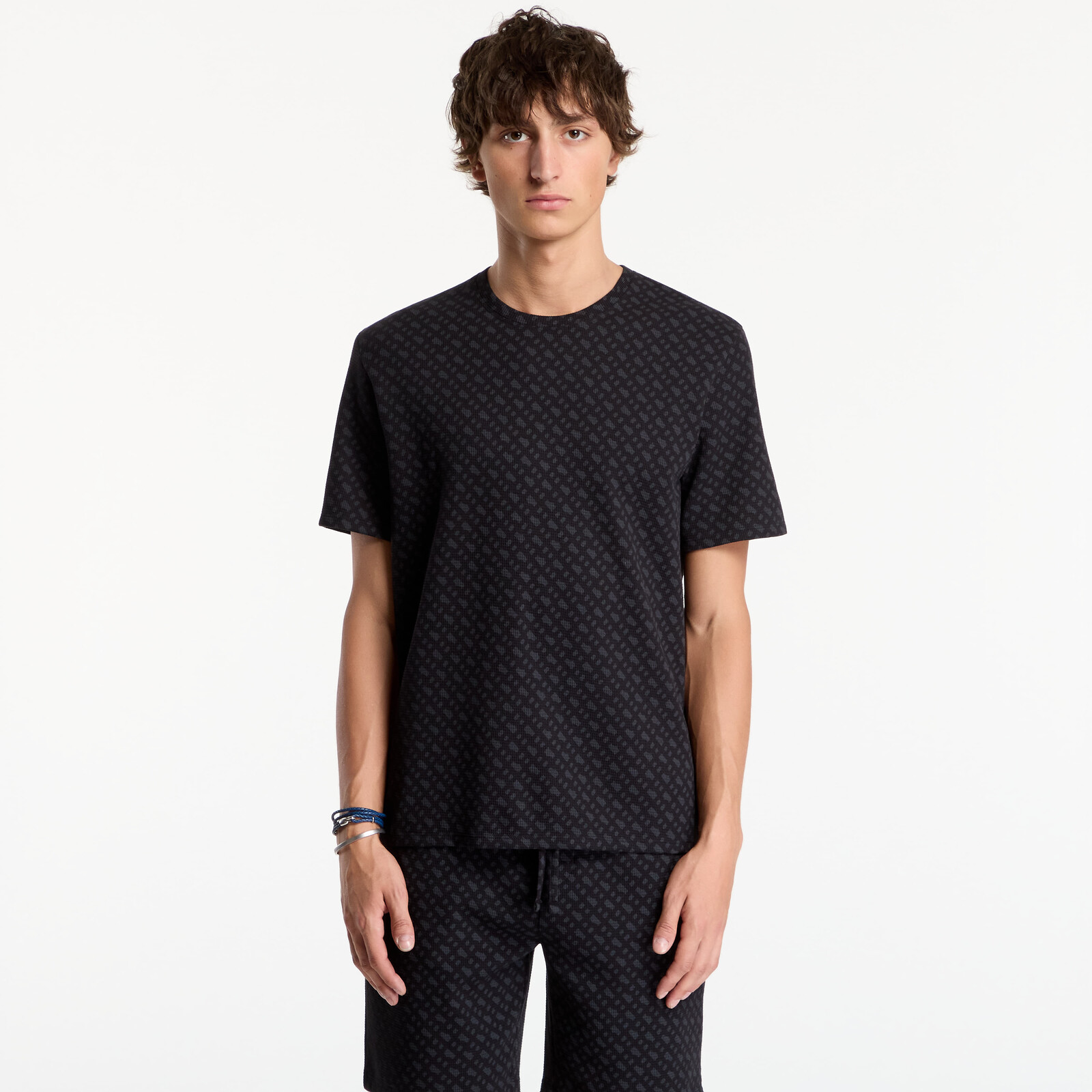 Tričko Hugo Boss Waffleaop T-Shirt Black XL