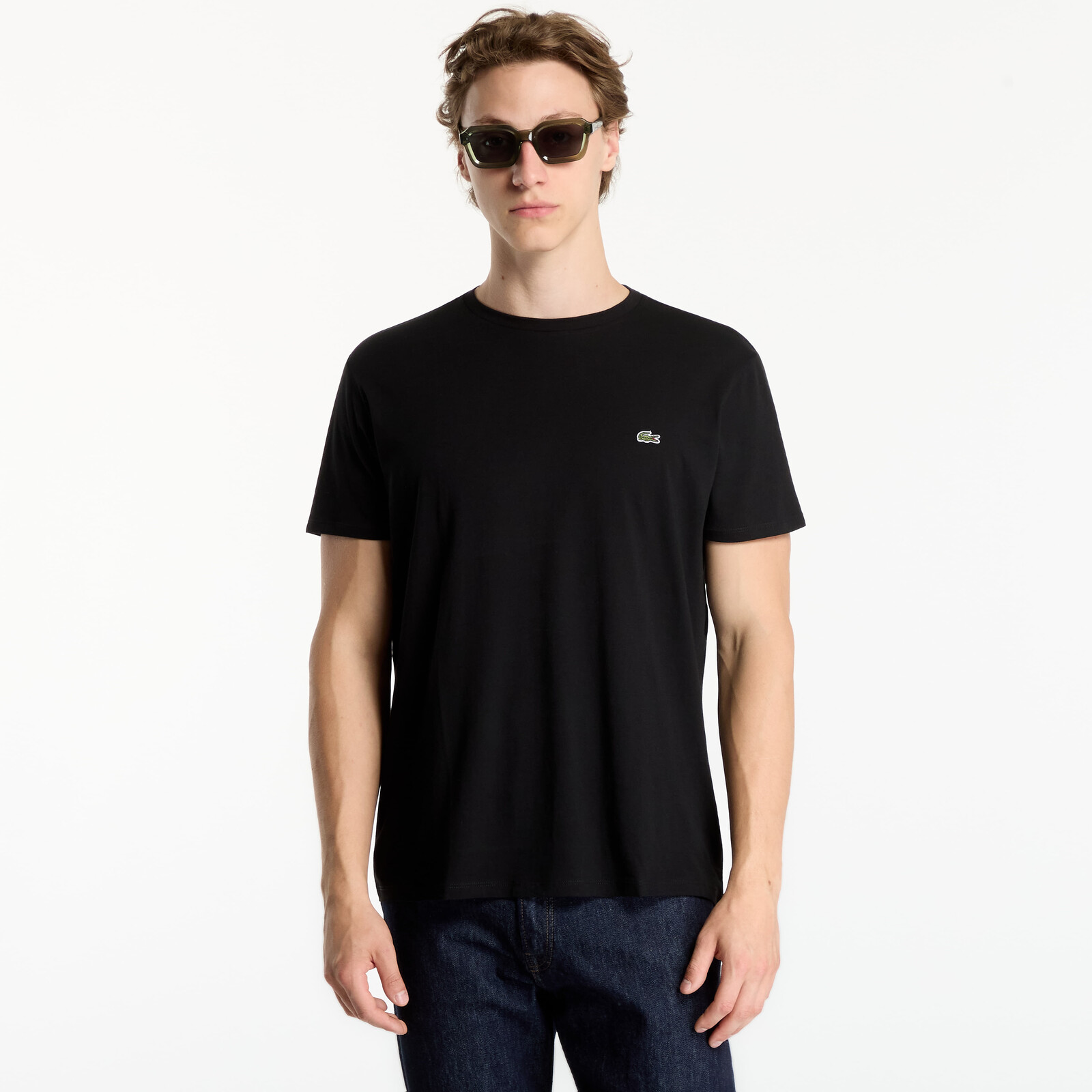 Tričko LACOSTE Tee-Shirt Black 7