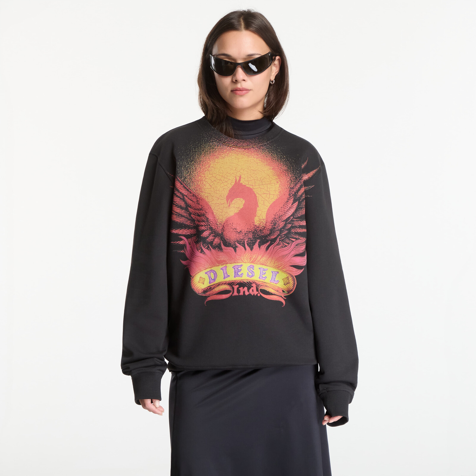 Mikina Diesel S-Ginn-Aa2 Sweat-Shirt Black XL