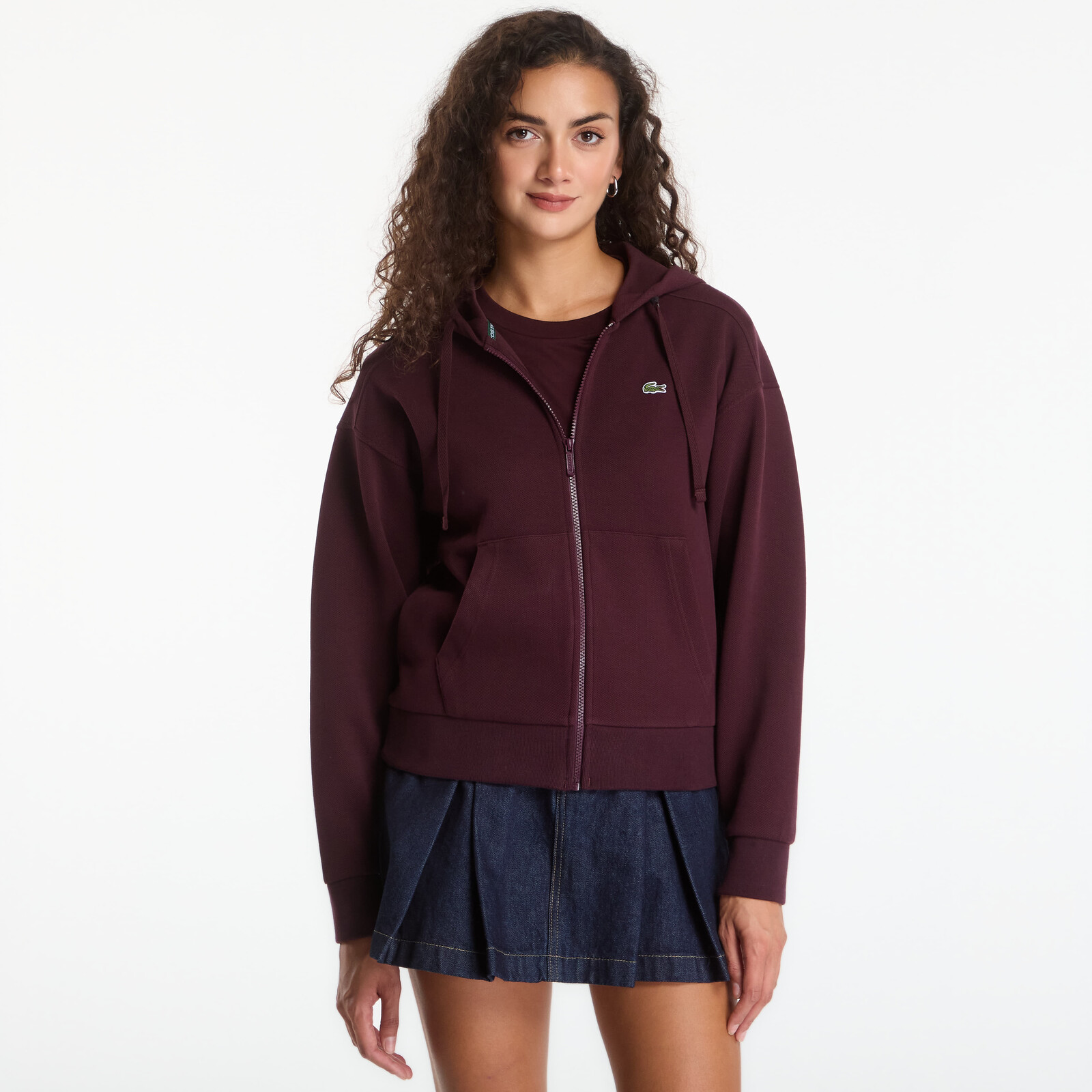 Mikina Lacoste Zipped Hoodie Oxalis L