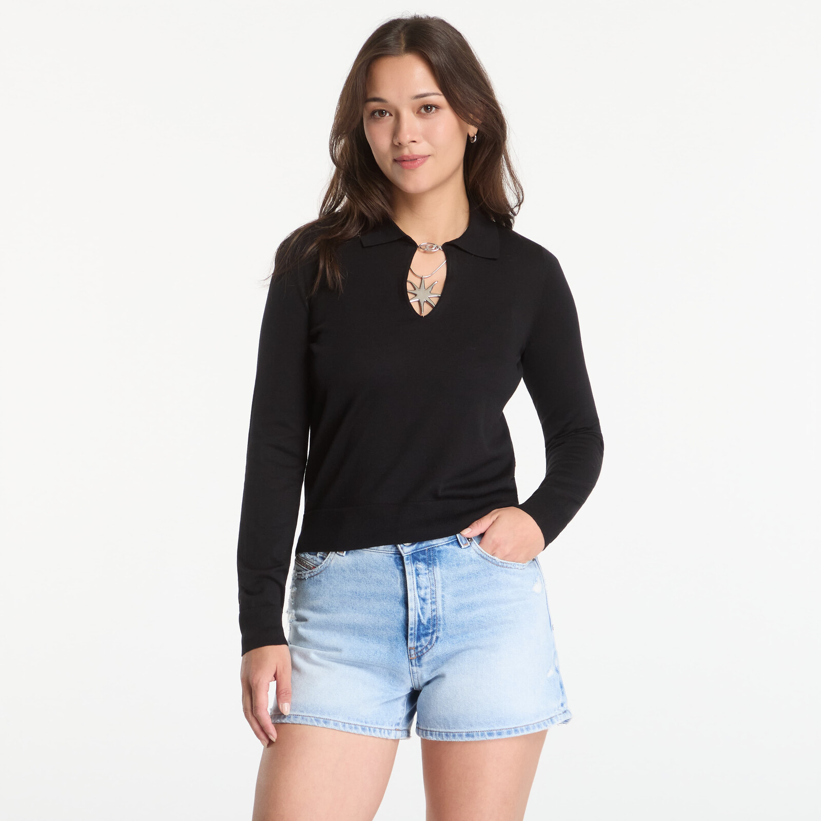 Sveter Diesel M-Lilli Tank Top Black S