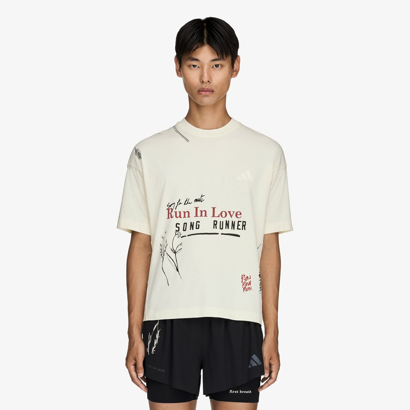 Tričko adidas x Song For The Mute Running T-shirt UNISEX Cream White M