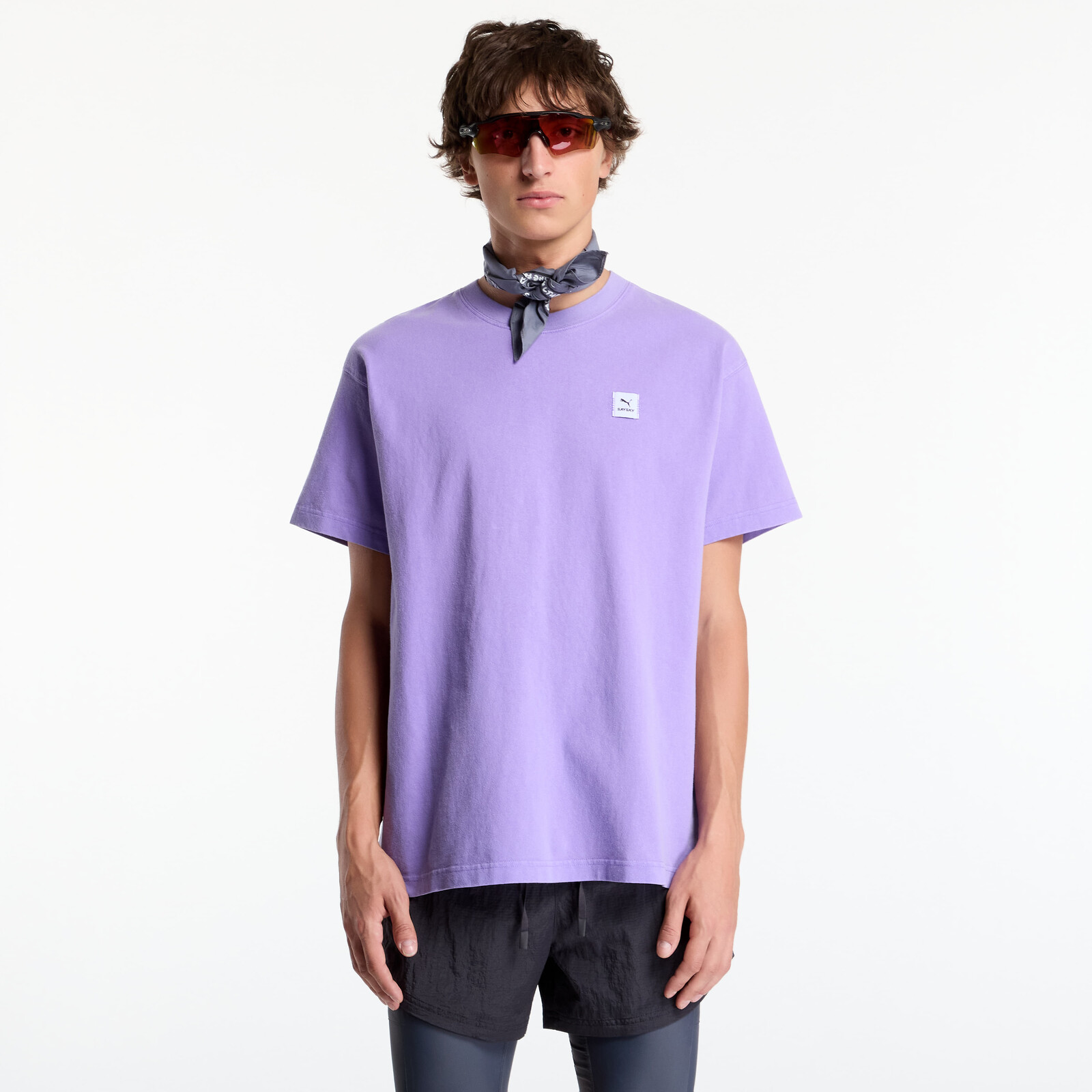 Tričko Puma Unisex Puma X Saysky Graphic Team Tee Lavender Alert XL