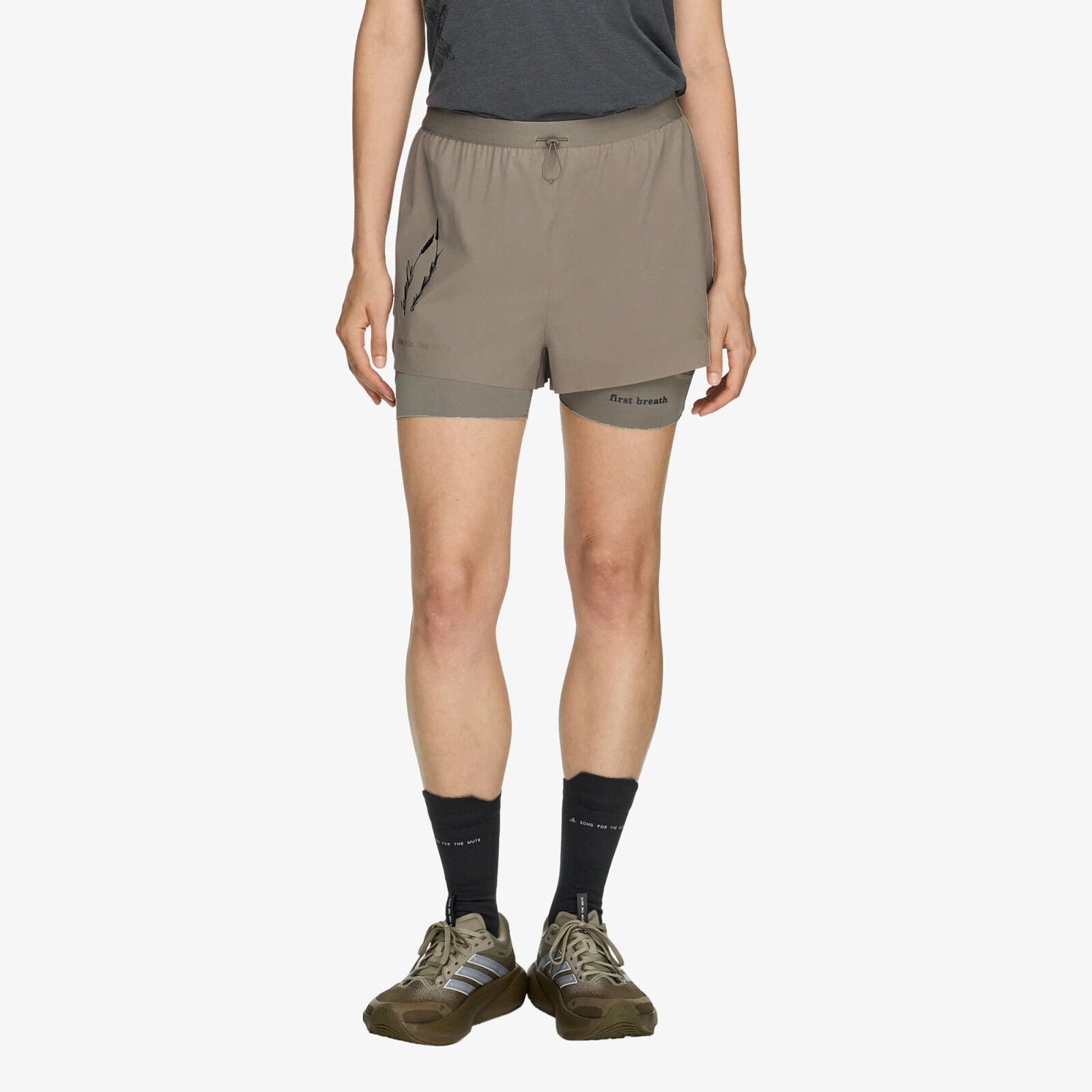 Šortky adidas x Song For The Mute 2in1 Shorts Putty Beige S/3