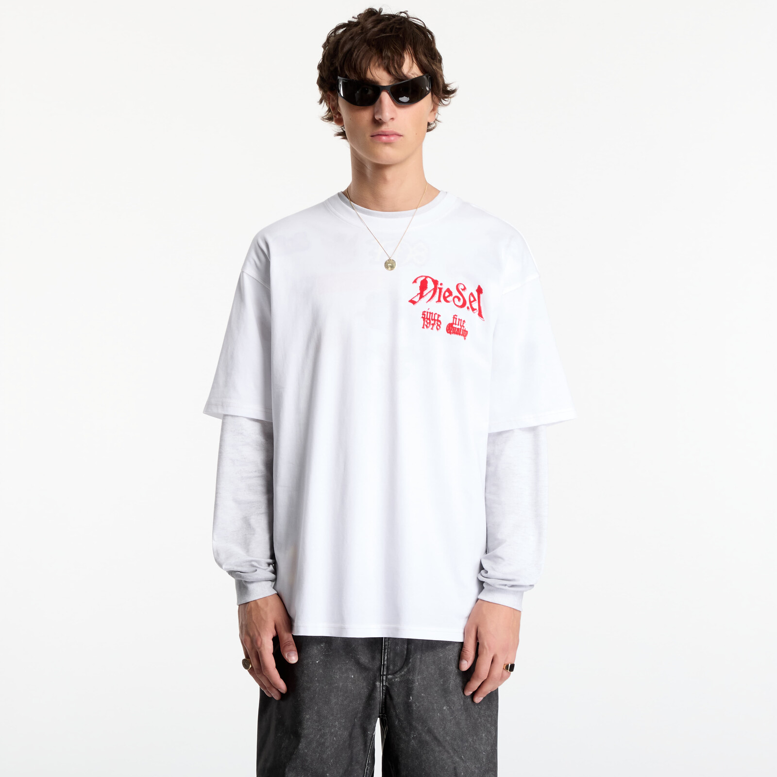 Tričko Diesel T-Boxt-Aa2 T-Shirt White XXL