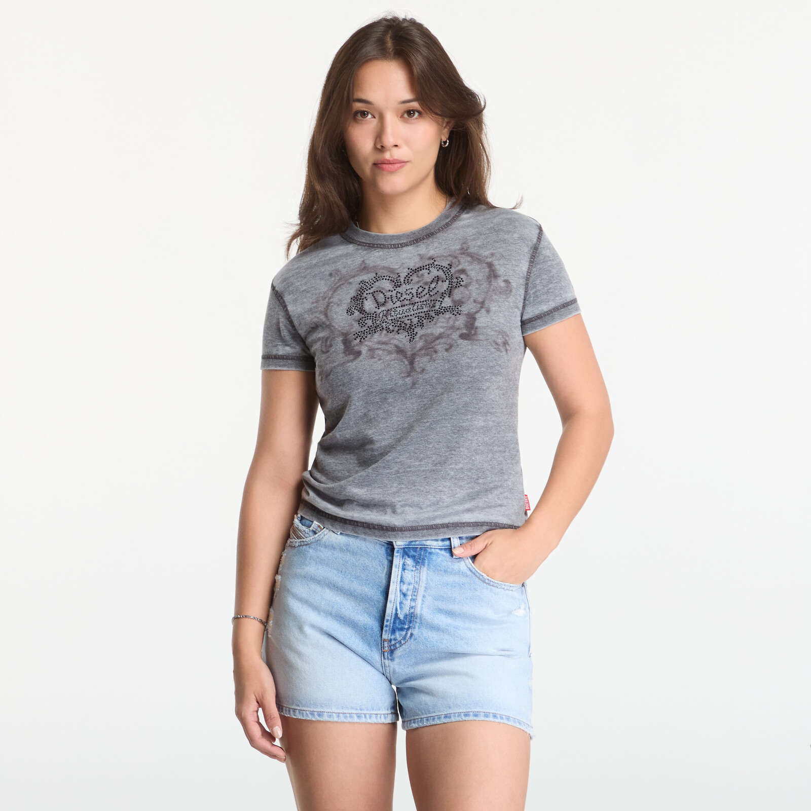 Tričko Diesel T-Ila-Aa1 T-Shirt Jet Black M