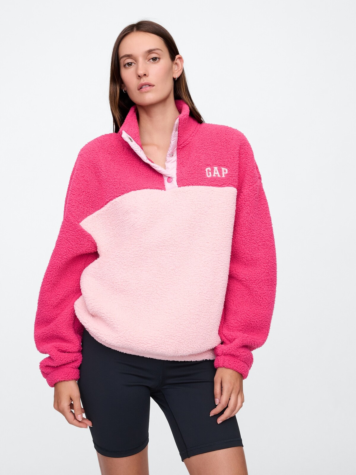GAP Oversize Sherpa Sweatshirt - Ladies