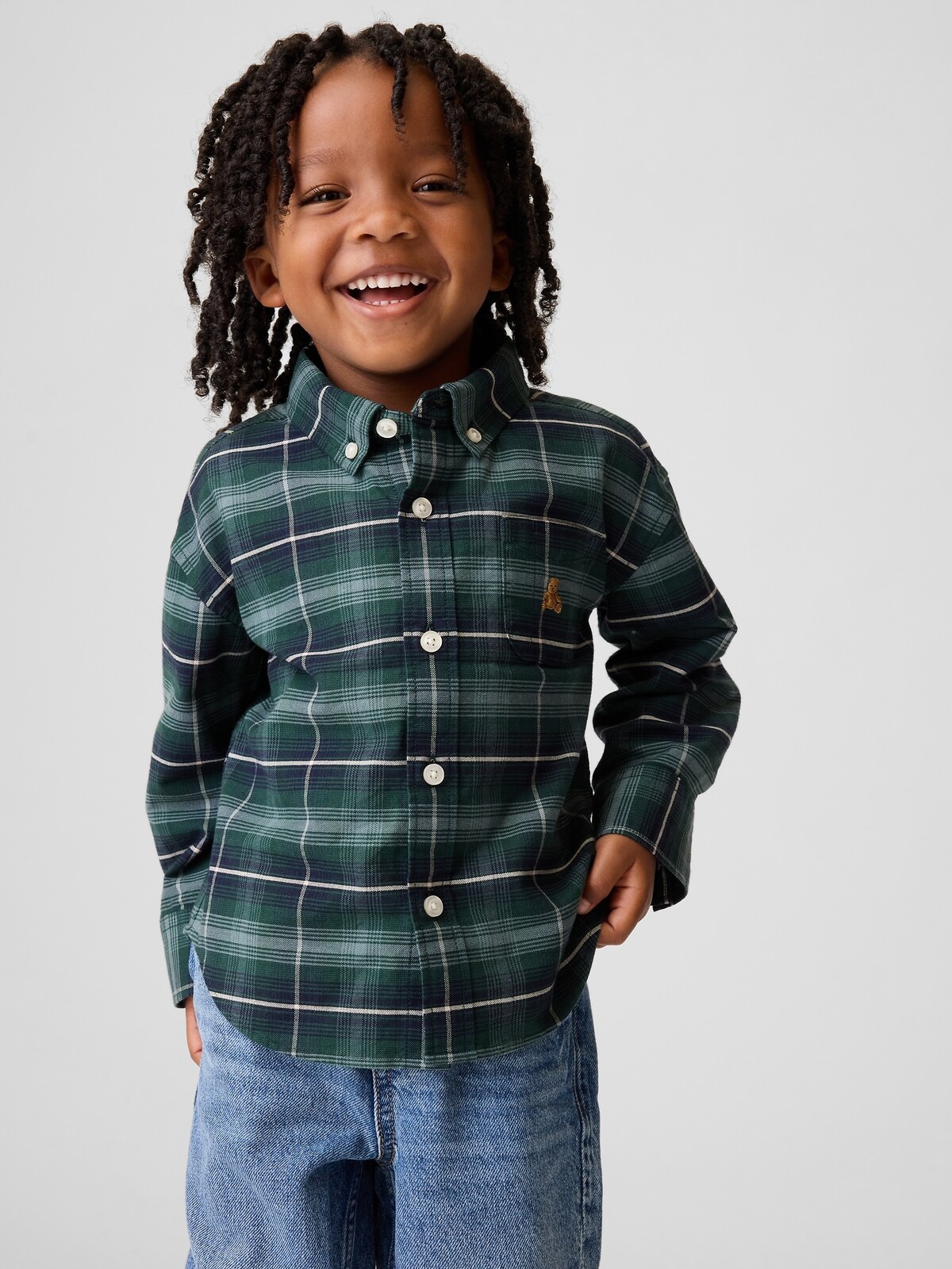GAP Oversize chlapčenská košeľa Oxford