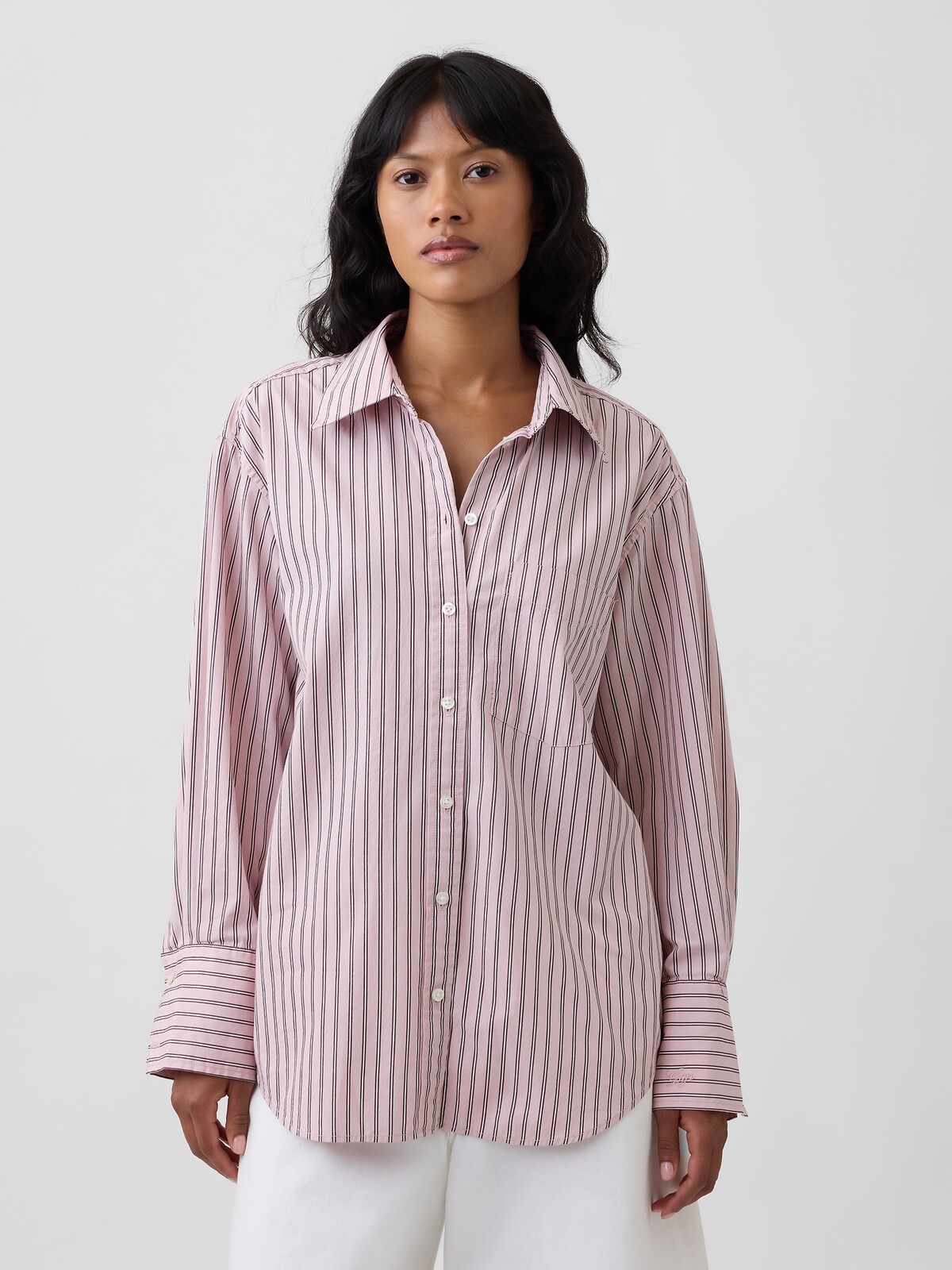 GAP Oversize Poplinová Košeľa