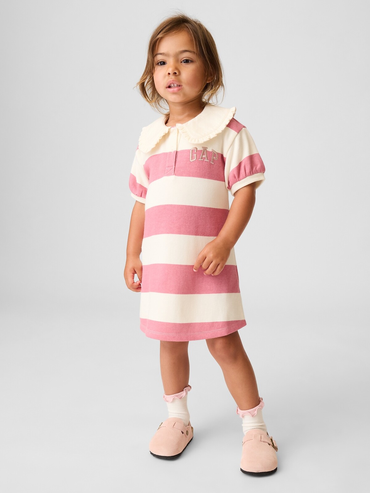 Detské šaty GAP French Terry s logom