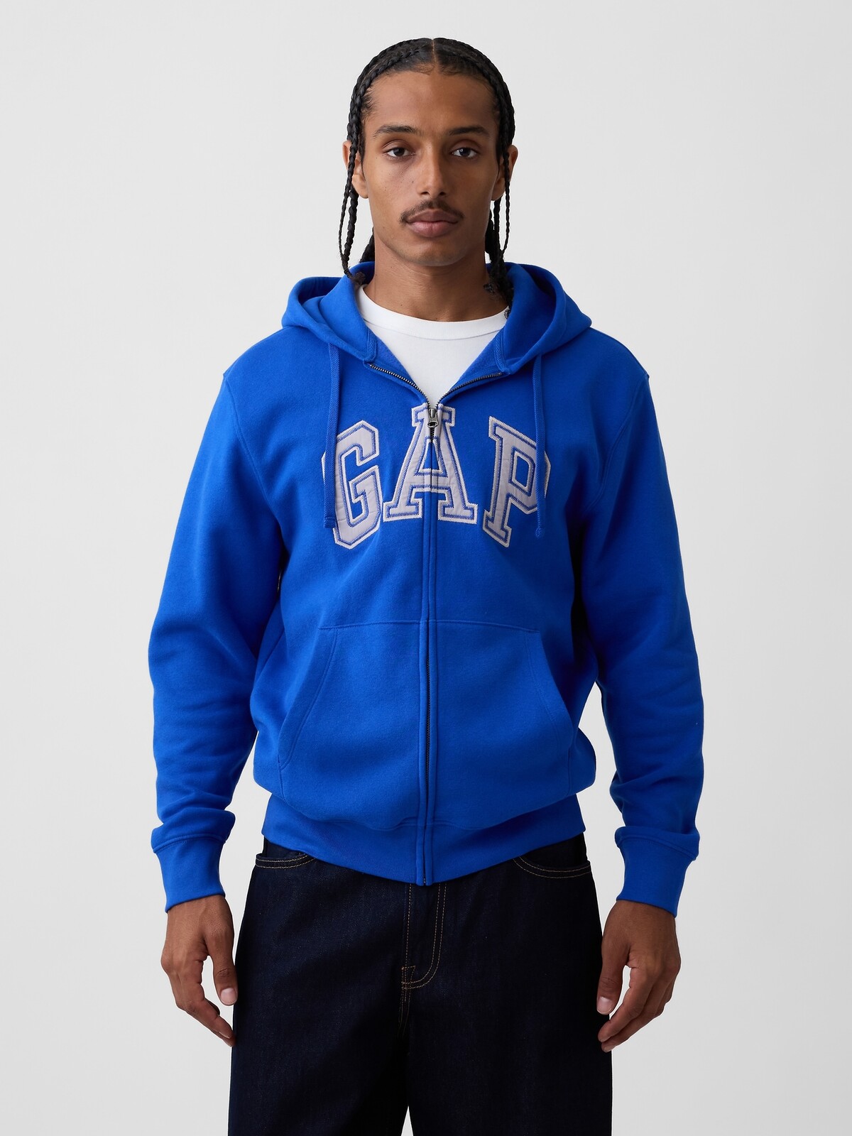 Pánska VintageSoft mikina na zips GAP