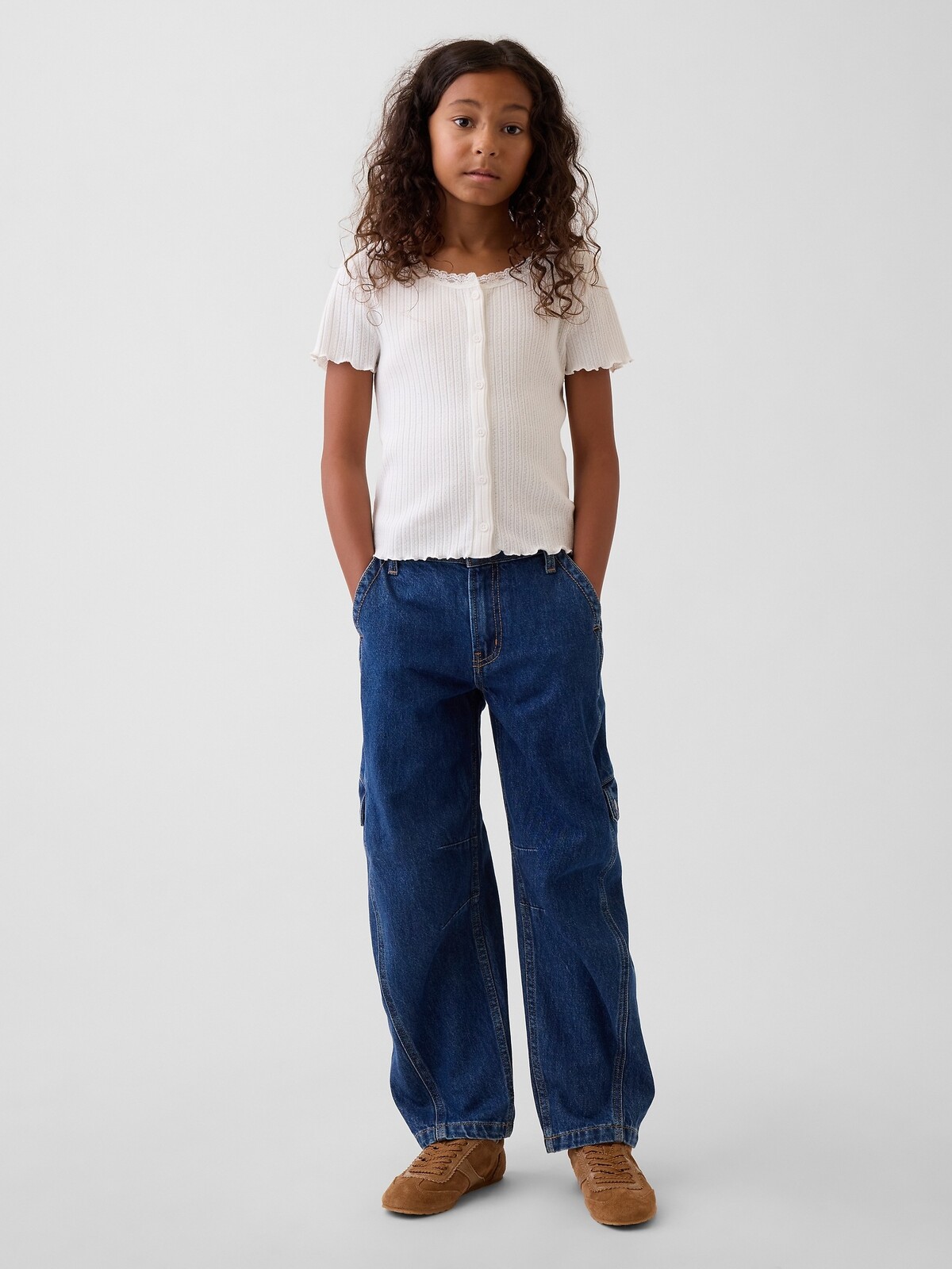 GAP Children's Cargo Jeans Barrel - Girls
