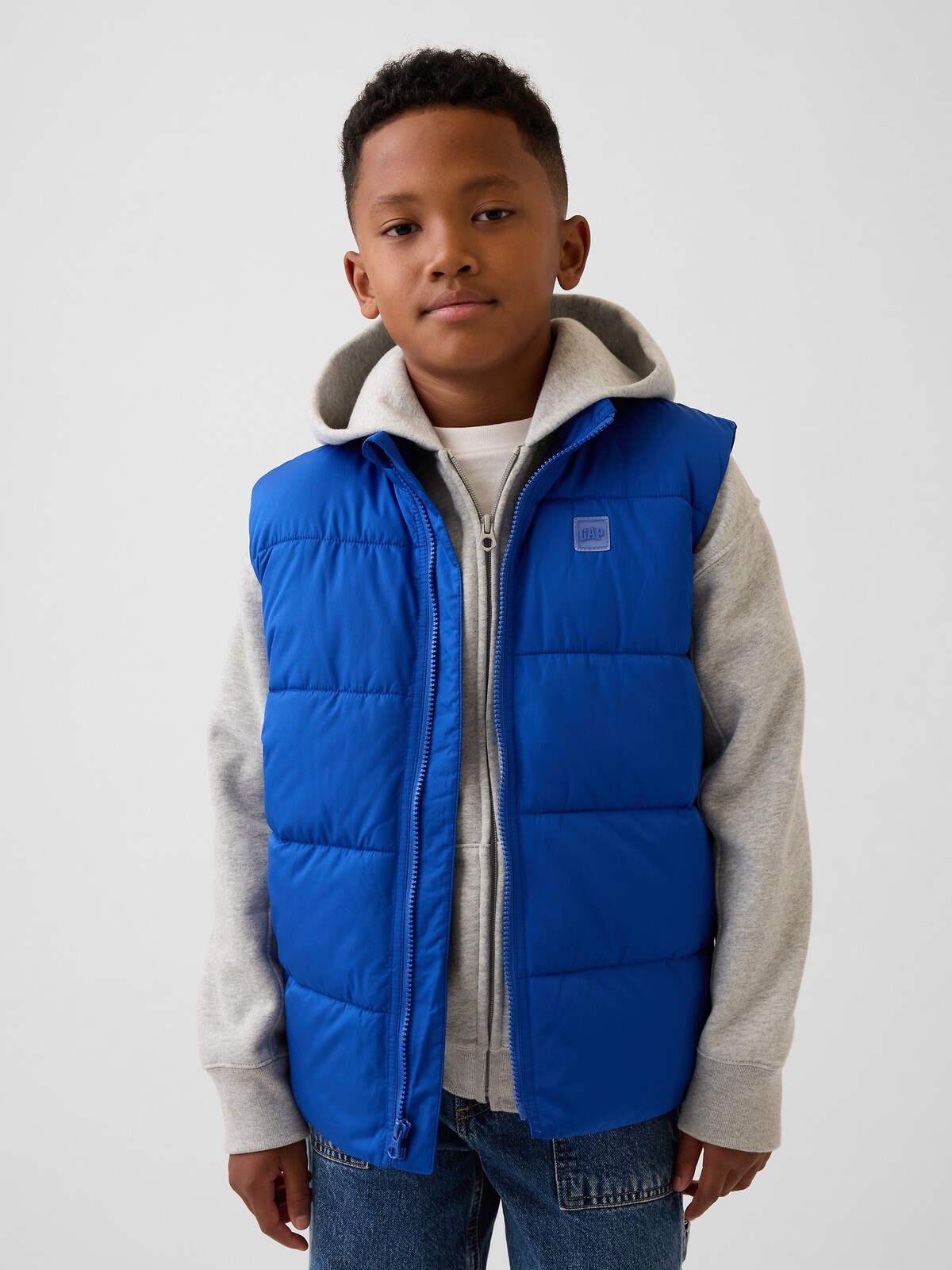 GAP Children's Quilted Vest with Logo - Boys