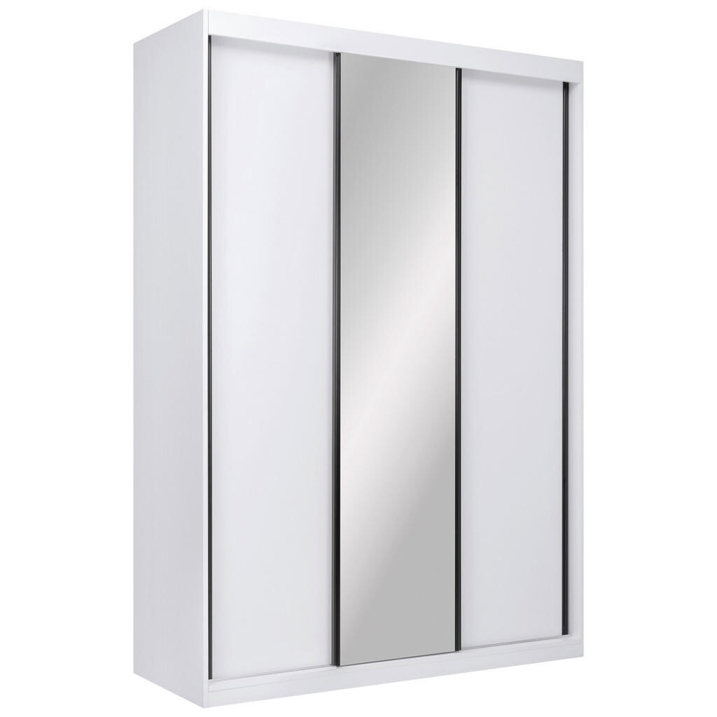 P & B SKRIŇA S POSUVNÝMI DVERAMI, biela, 150/215/59,5 cm
