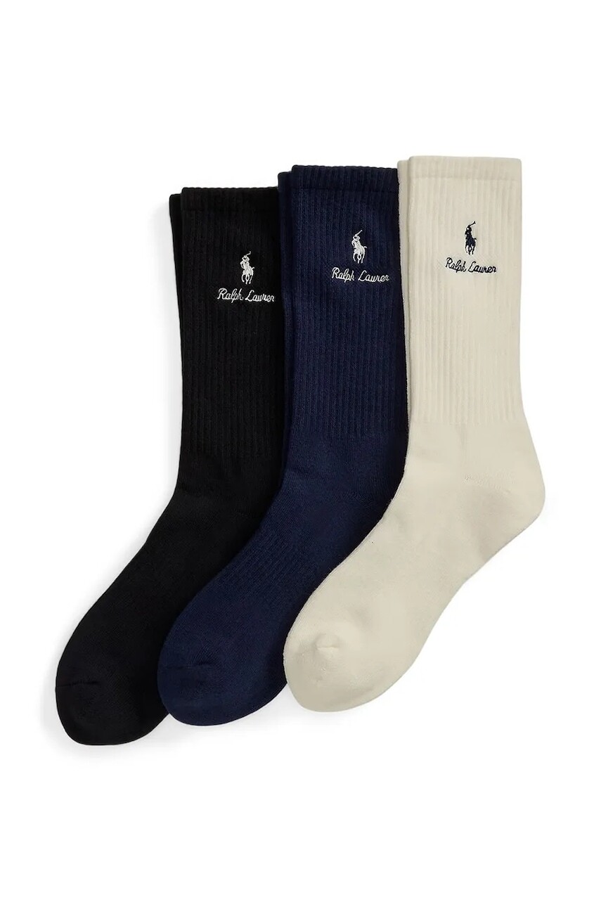 Polo Ralph Lauren  ponožky pánske s bavlnou 3-pak