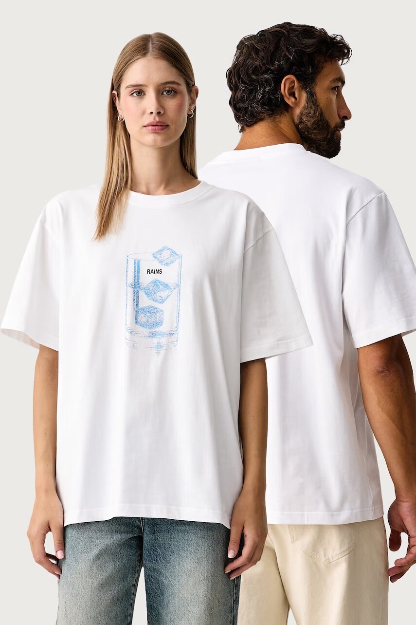Rains tričko bavlnené Classic T-shirt Cubes