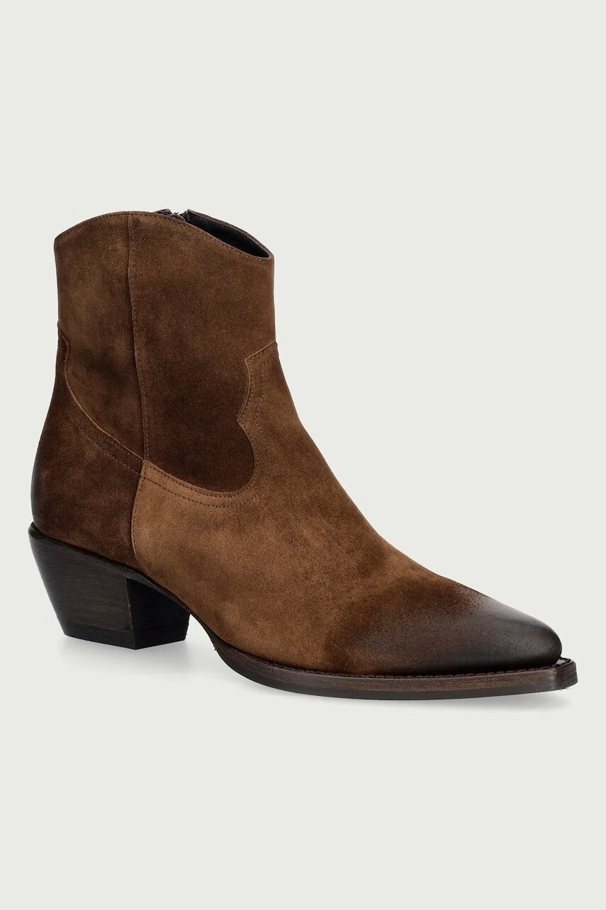 Billi Bi kovbojské čižmy dámske semišové Arabica babysilk suede 554