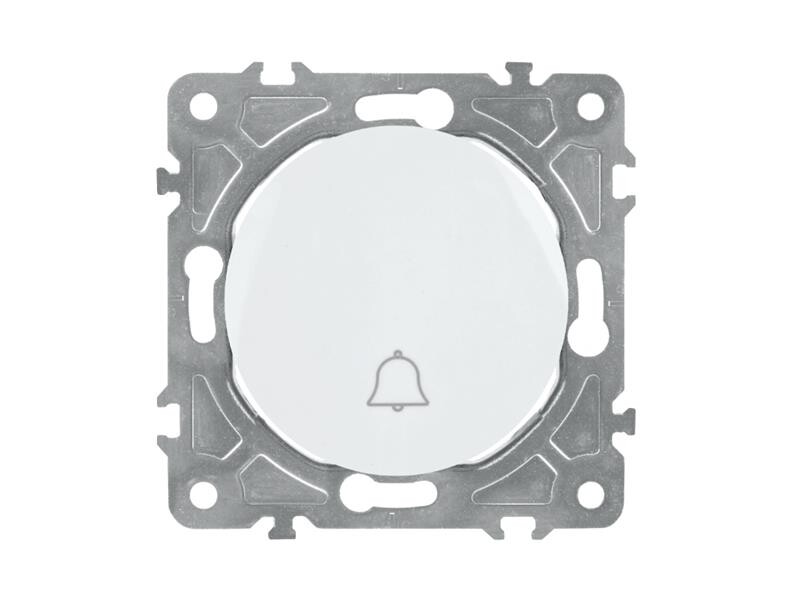 Zvonkový spínač ELECTROMALT OVAL OVA1020W, biely