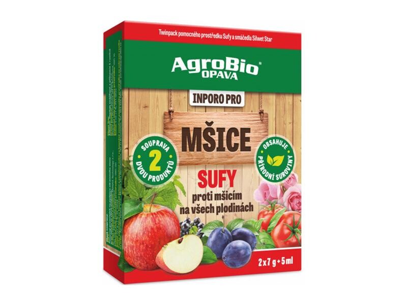Prípravok proti voškám AGROBIO Inporo Pro Sufy 2x7 g + 5 ml