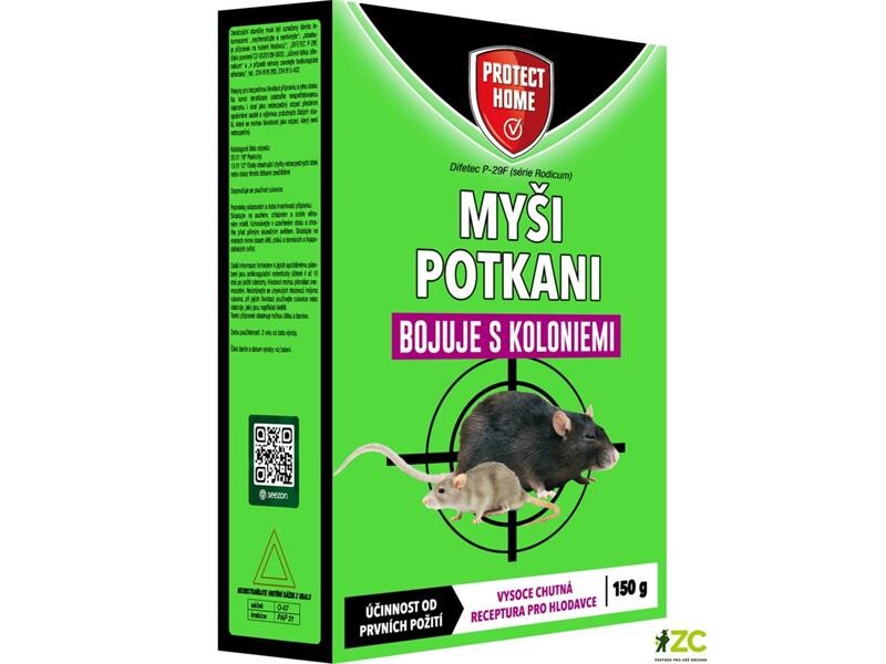 Rodenticíd PROTECT HOME Difetec P-29F 150 g