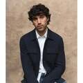 Vrchné košele Mos Mosh Austin Knit Overshirt Navy