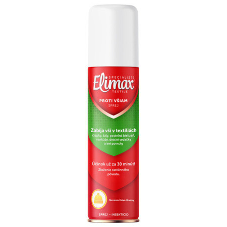 ELIMAX Sprej na textil a nábytok proti všiam na ošetrenie povrchov 150 ml