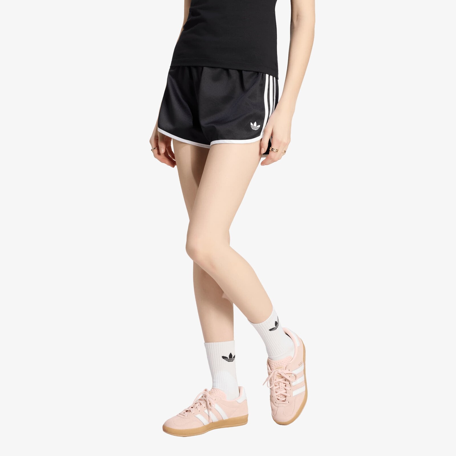 Šortky adidas Satin 3S Sprinter Short Black/ White XS