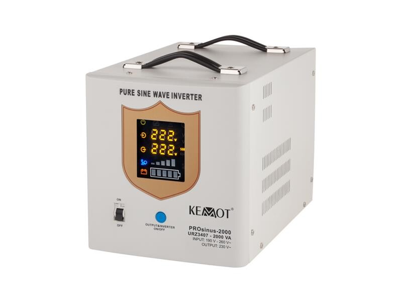 Zdroj záložný KEMOT PROsinus-2000 12V 230V 2000VA 1200W White