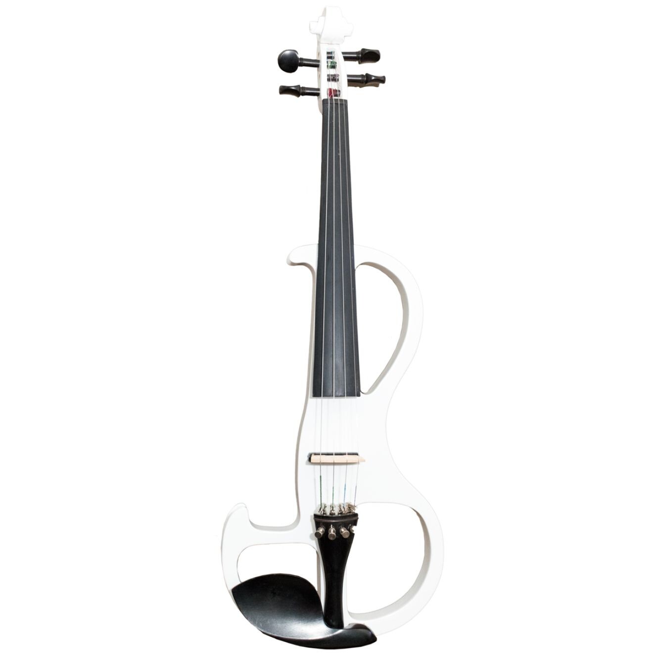 Petz E-violin, semi-body, White, incl. case