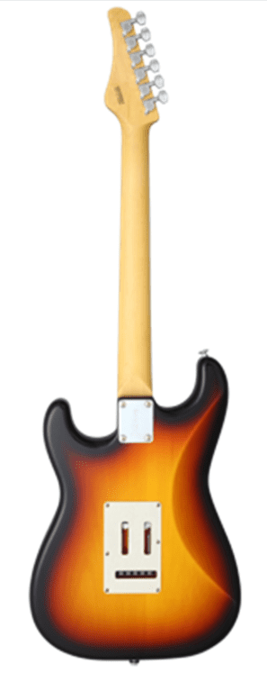 FGN Electric Guitar, Boundary ST, 3 x FGN Singlecoil, 3-Tone Sunburst, Gigbag