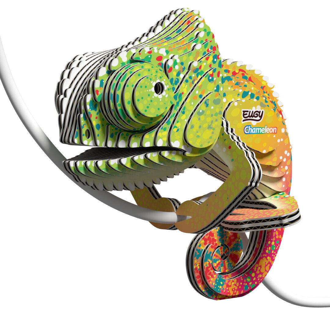 EUGY Chameleón 3D kartónová skladačka