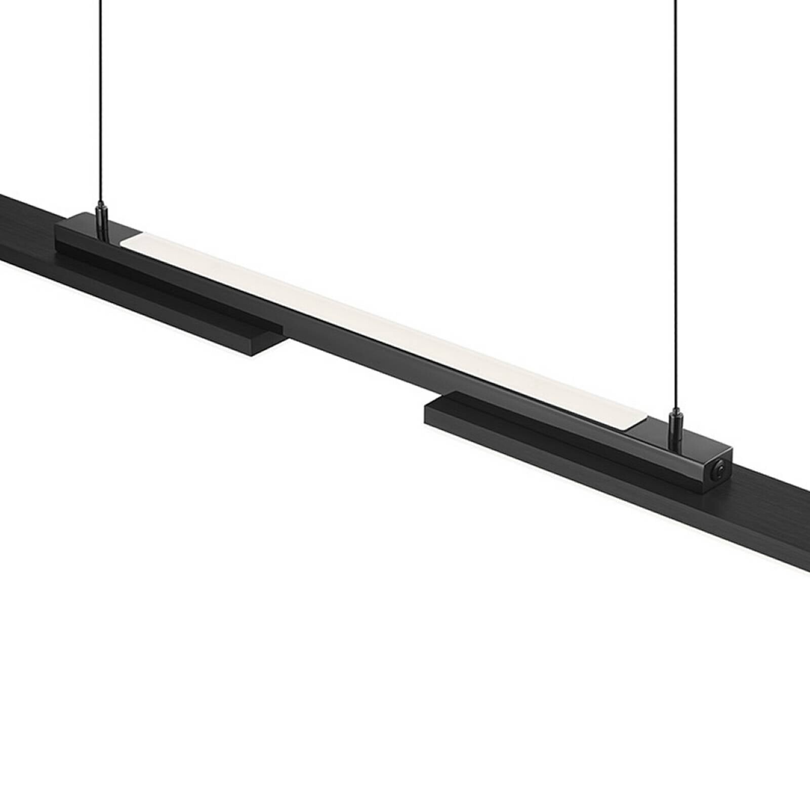 LED závesné svietidlo More, antracitová, dĺžka 120 cm, kovová