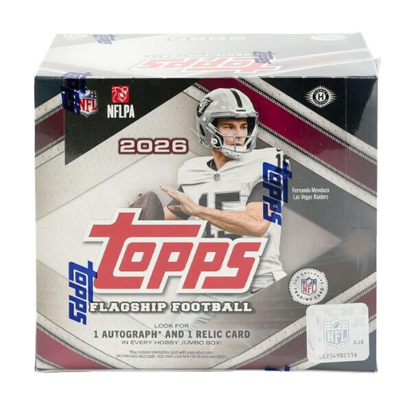 Topps 2026 Topps Flagship Football Hobby Jumbo Box – karty NFL