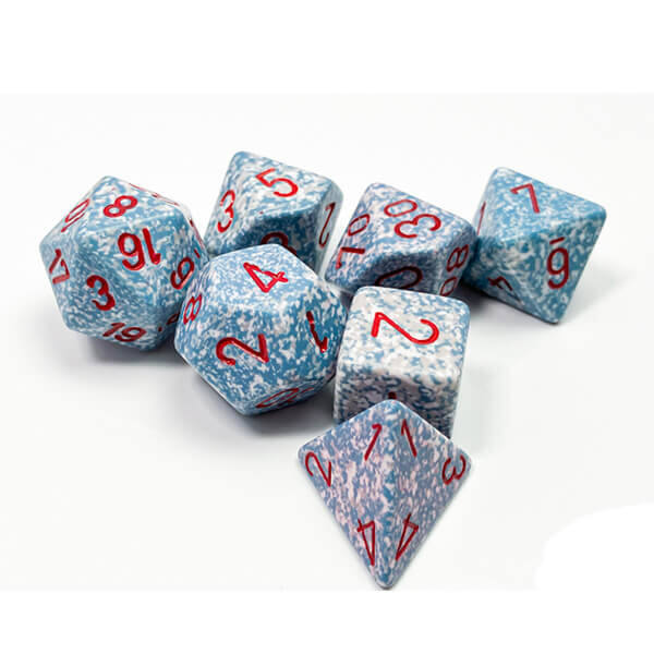 Chessex Sada kostek Chessex Speckled Polyhedral 7-Die Set - Air CHX25300