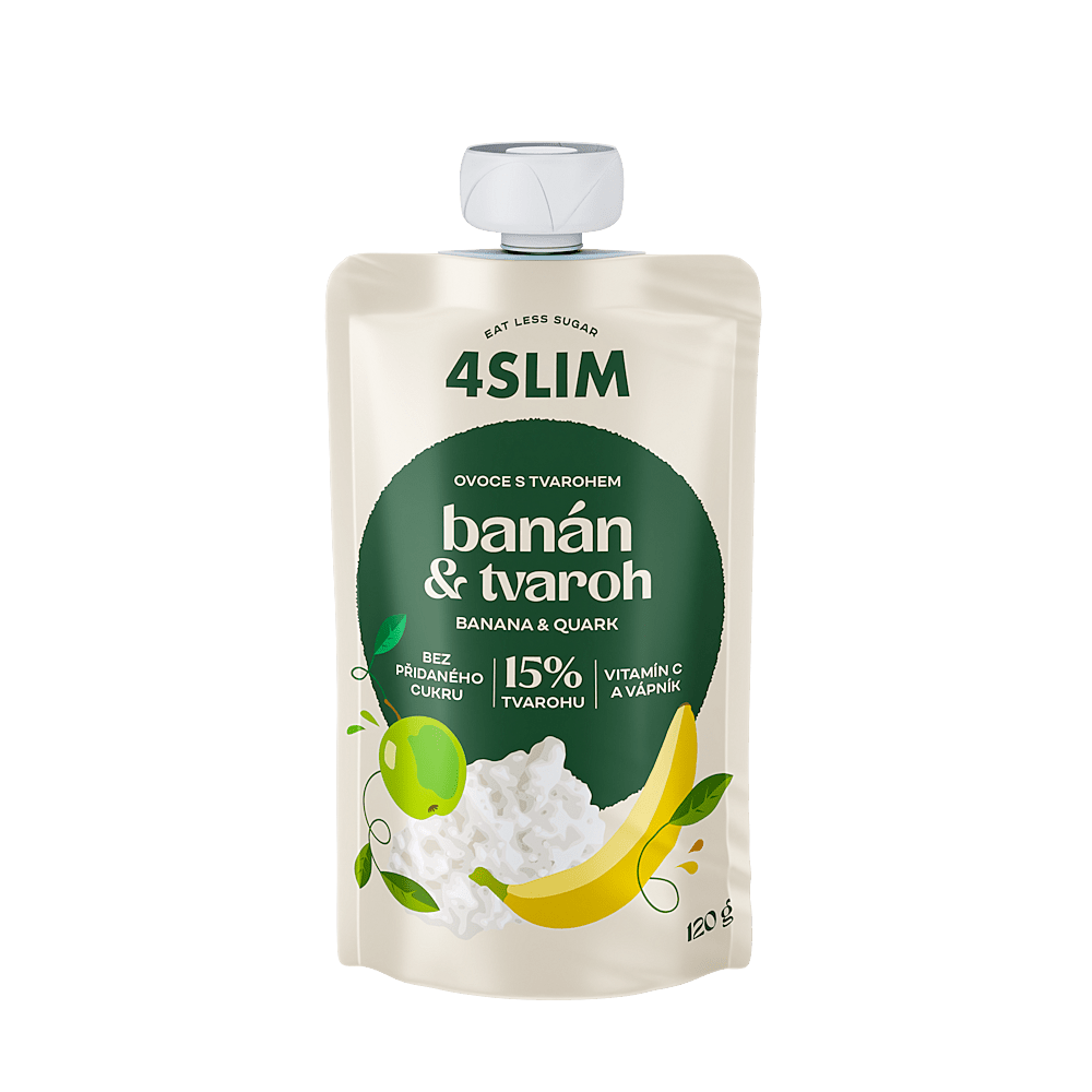 4SLIM Banán tvaroh vrecúško 120 g