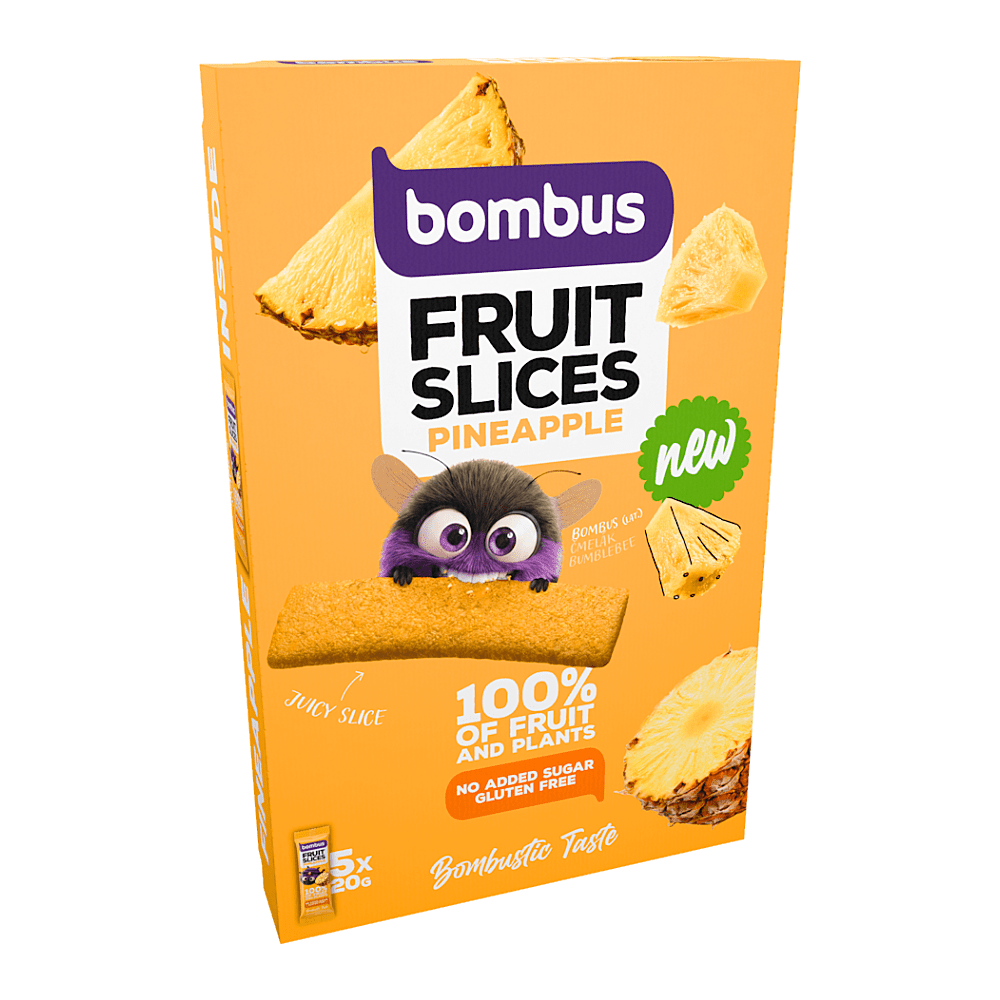BOMBUS Fruit slices ananás ovocné plátky 5 x 20 g